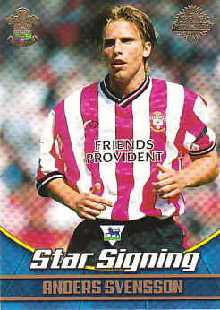 Anders Svensson Southampton 2002 Topps Premier Gold Star Signing #S5